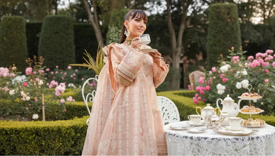 handmade embroidery women fashion, quiet luxury, and biodegradable textiles combine to create timeless, sustainable luxury.