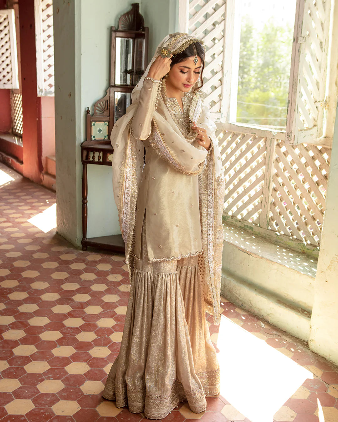 noor-jahan-three-piece-stitched-luxury-formal-tissue-gharara-set-standing-view-ayra