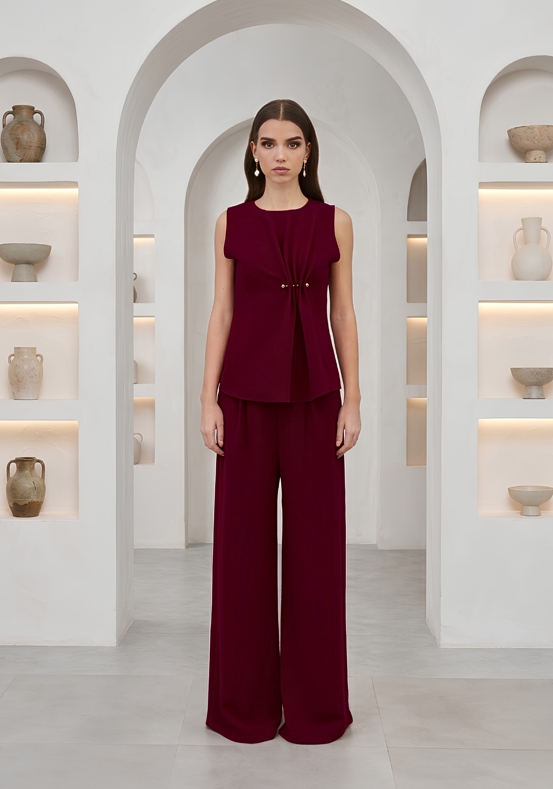 Garnet Set — Deep burgundy