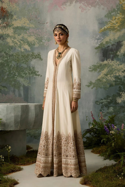 amaya-ivory-muslin-silk-anarkali-gown-with-antique-gold-aari-embroidery-ayra