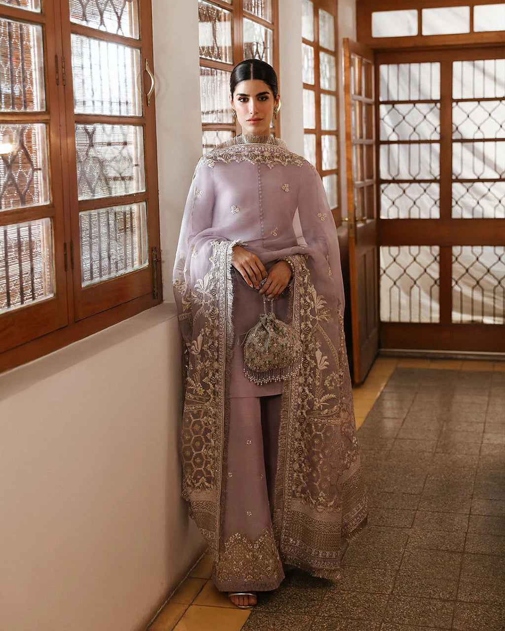 aurene-soft-lilac-korean-raw-silk-shirt-and-embroidered-flared-pants-front-view-ayra