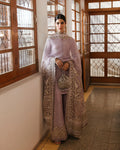 aurene-soft-lilac-korean-raw-silk-shirt-and-embroidered-flared-pants-front-view-ayra