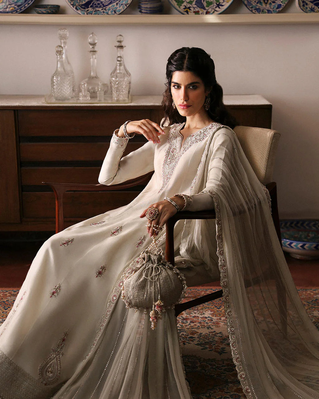 sabina-luxury-formal-embroidered-chiffon-dupatta-and-cotton-silk-shirt-seated-portrait-ayra