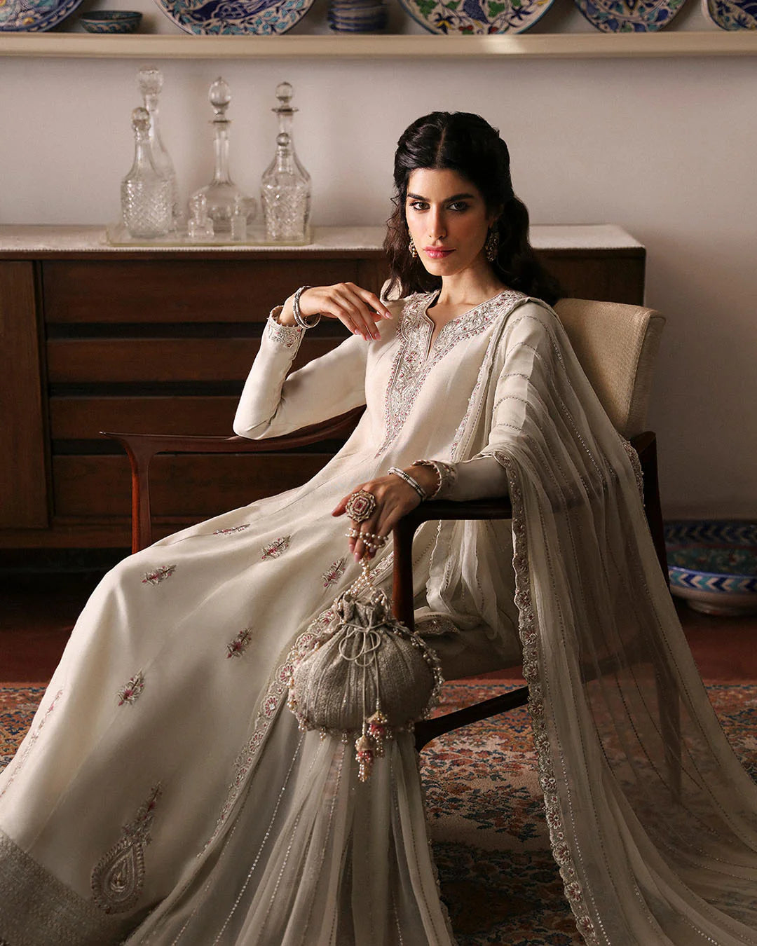 sabina-luxury-formal-embroidered-chiffon-dupatta-and-cotton-silk-shirt-seated-portrait-ayra