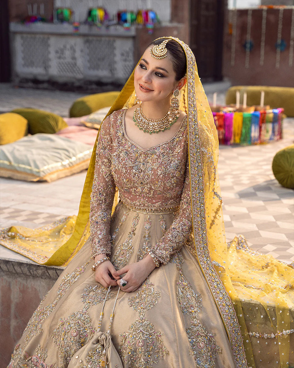 meher-three-piece-handworked-bridal-set-in-yellow-tea-pink-and-golden-choli-and-lehenga-ayra