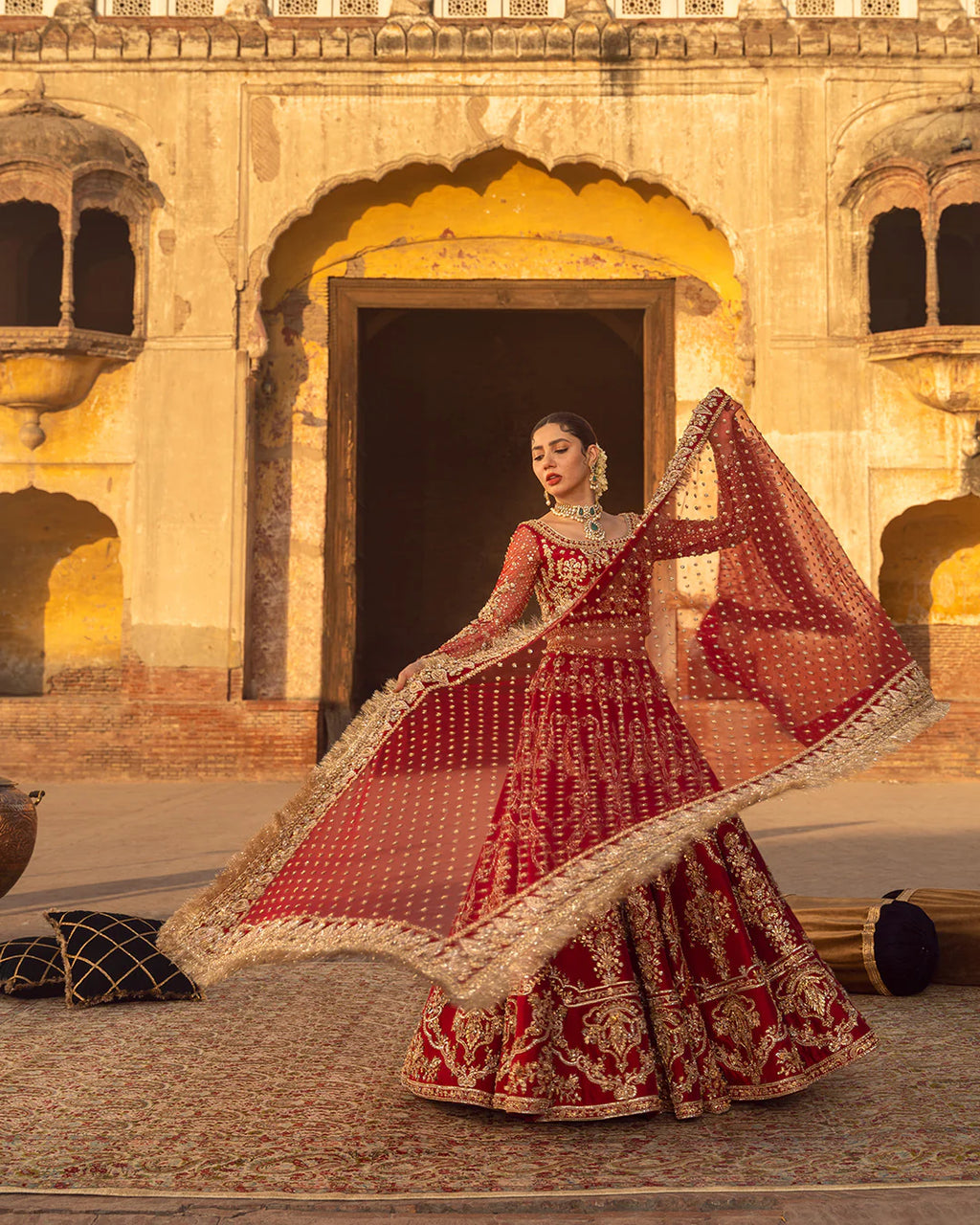 arusa-hand-embellished-net-chiffon-dupatta-with-traditional-gold-borders-ayra