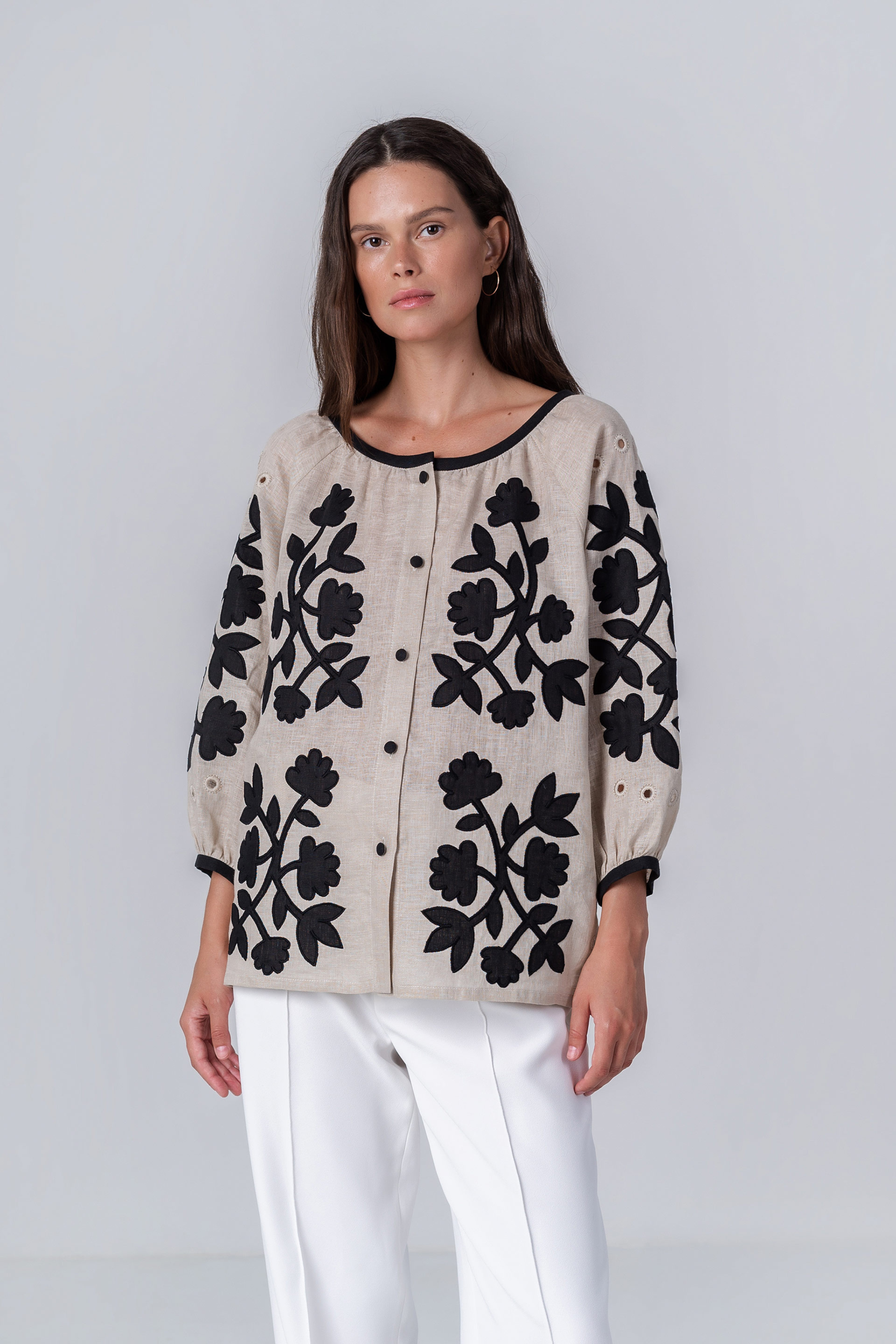 O'HARA - Embroidered Women Shirt