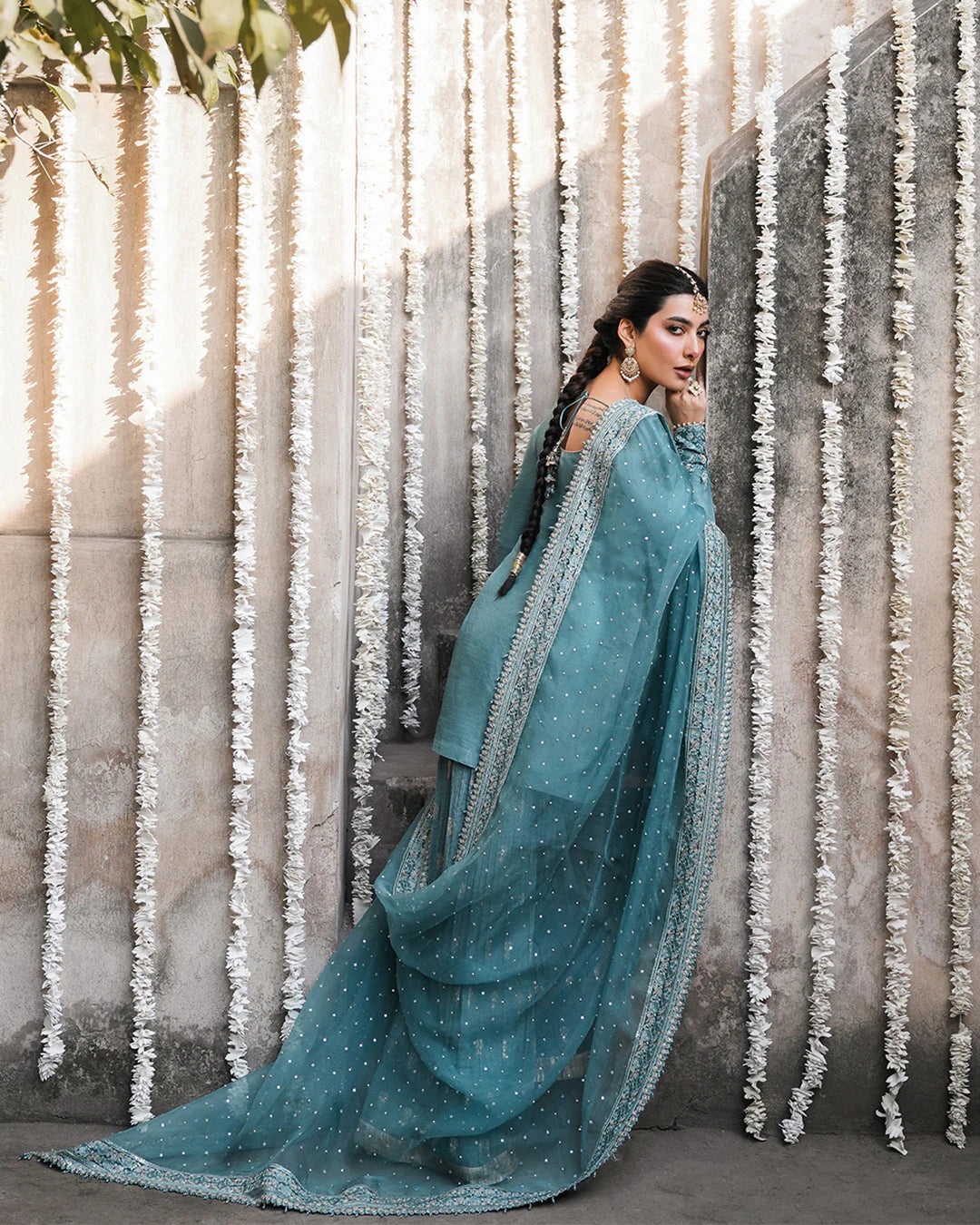 tisha-tailored-raw-silk-shirt-with-keyhole-back-and-flared-karandi-sharara-back-view-ayra