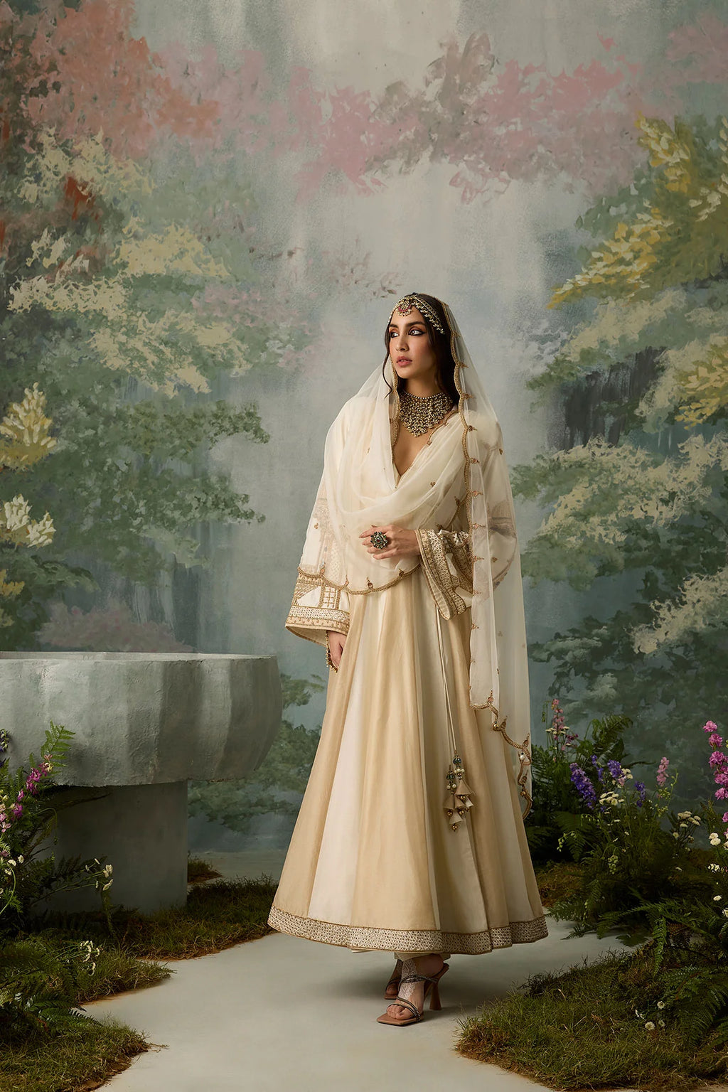 malayka-traditional-comfort-fit-indian-wear-gown-with-sheer-embroidered-veil-ayra