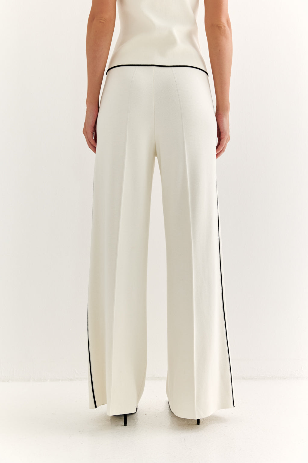 AXIS | The Milk & Noir Striped Knit Trousers