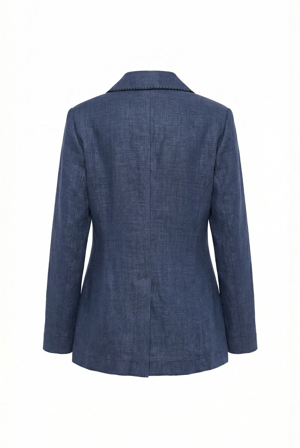 Blue blazer on a white background