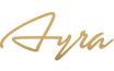 AYRA Gold signature-style logo on a white background